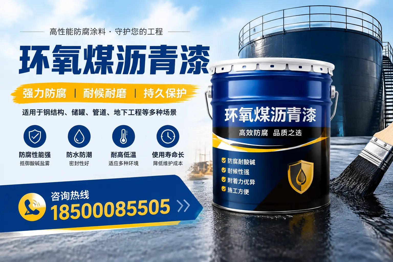 环氧煤沥青漆在工业中的应用，泰州企业的选择